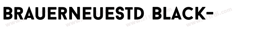 BrauerNeueStd Black字体转换